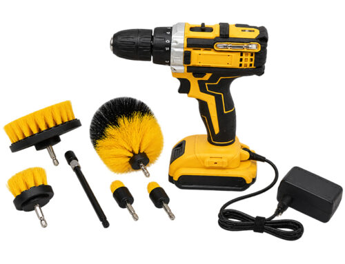 6-in-1 Electric Detail Brush Set for Wheel Bolt Cleaning